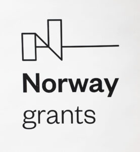 logo with the Norway grants writing