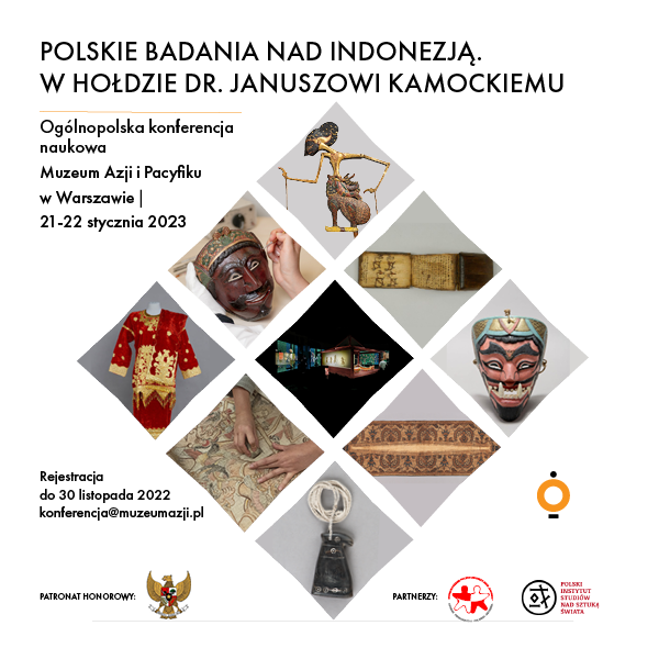 Obraz wpisu - Plakat ogólnopolskiej konferencji naukowej [polskie badania nad Indonezją. w hołdzie dr Januszowi Kamockiemu]