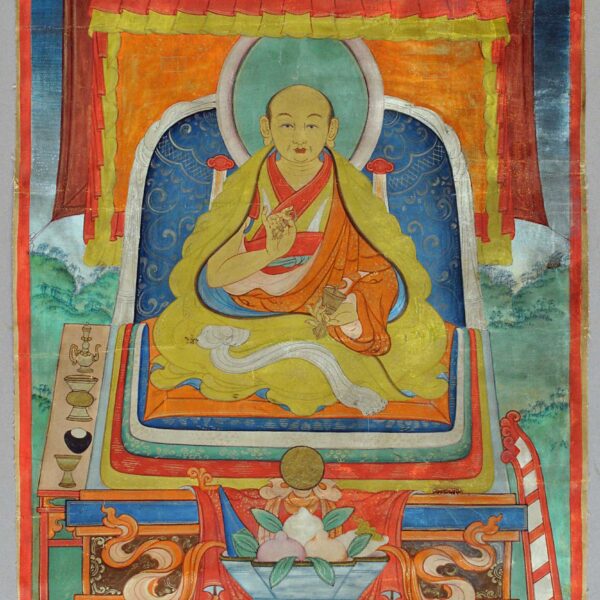 Obraz wpisu - A rolled up depiction of the lama Zanabazar