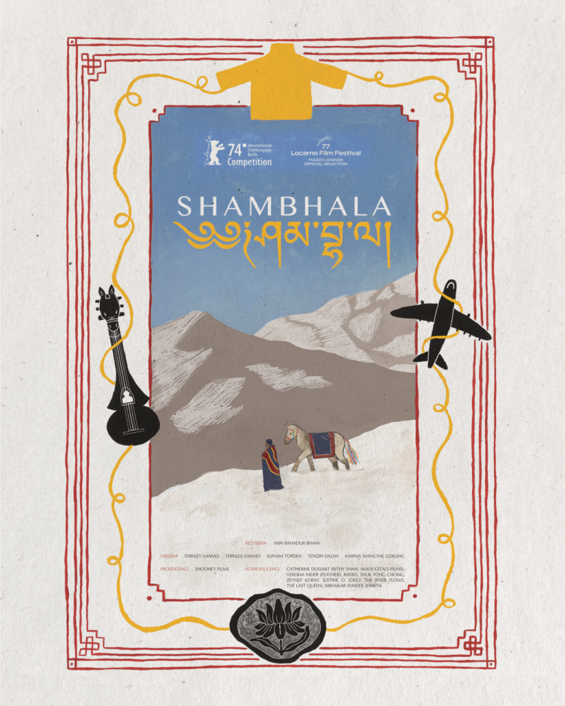 Plakat filmu pt. "SHAMBHALA”.